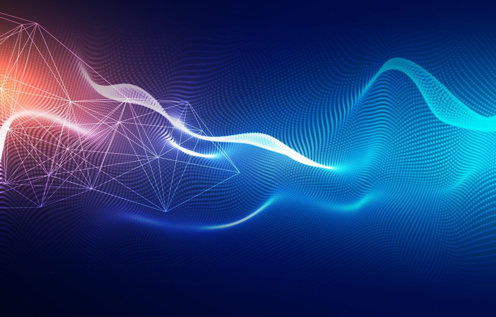 abstract technology background with light effect